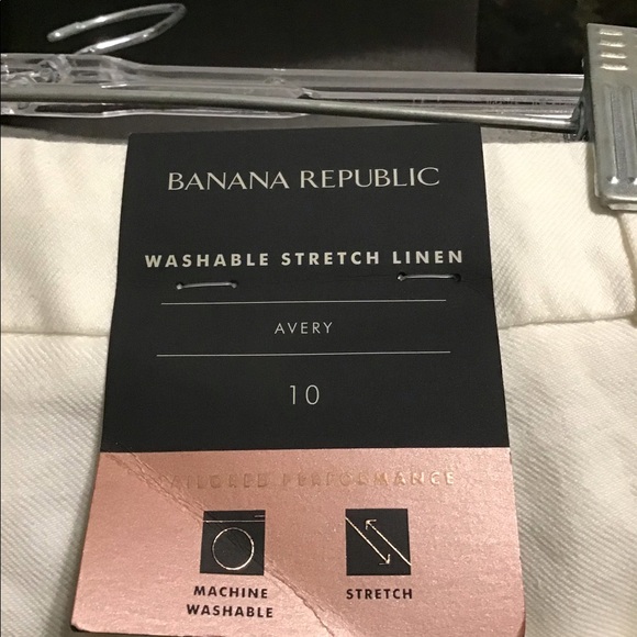 Banana Republic  Avery Washable Stretch Linen Pants (NWT) - Picture 6 of 8